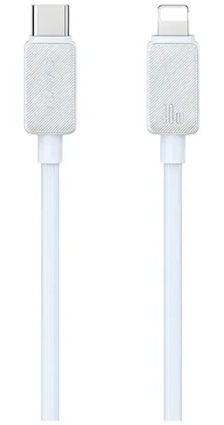 USAMS US-SJ692 bílá / Datový kabel USB-C - Lightning / 1m / 30W / 480 Mbps (SJ692USB02)