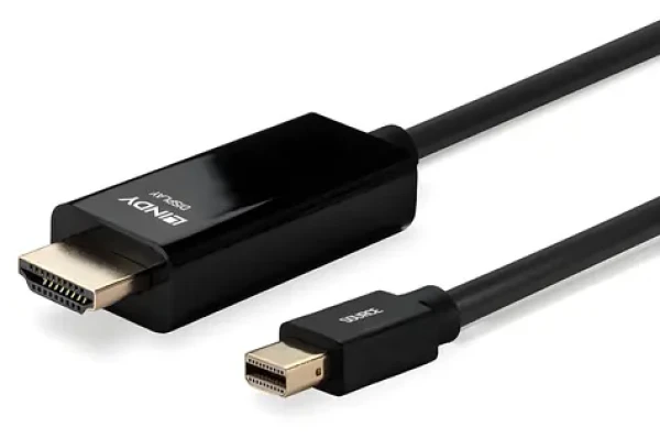 Lindy Mini-DisplayPort - HDMI černá / Kabel / 4K 30Hz / 2 m / pasivní DP (36927)