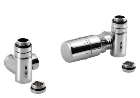 SAPHO - CORNER COMBI připojovací sada ventilů termostatická triaxiální, pravé provedení, chrom CP3022S