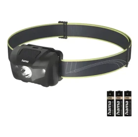 Hama HL200 černá / LED čelovka / 4 režimy / IP44 / 3x AAA