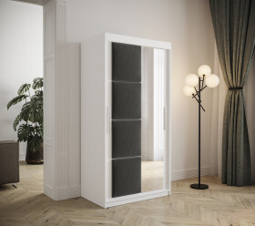 Šatní skříň Abi Tapi Barva korpusu: Bílá, Rozměry: 120 cm, Dveře: Manila 16