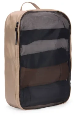 Thule Packing Cube M TPCS202 jemná béžová / Cestovní organizér / Síťovaný vršek / Zip YKK / Recyklovaný nylon (3205574)