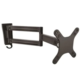 StarTech Nástěnné rameno pro 2 monitory černá / Rameno pro 2 monitory / 13-27" / nosnost 15 kg / výkyv ±90° (ARMWALLDS)