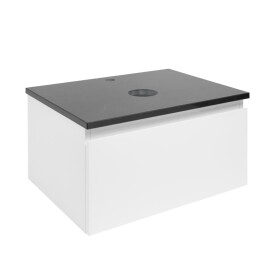 Koupelnová skříňka s krycí deskou SAT B-WAY 59x30x45 cm bílá lesk BWAY60WZ BWAY60WZ