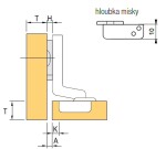 Strong sada závěsů mini pro dvířka vložená 95° (92523)