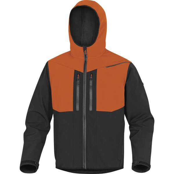 Pracovní softshell bunda Delta Plus HORTEN2 Barva: Šedá/ Oranžová, Velikost: S (HORT2GOPT)