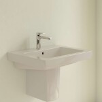 VILLEROY & BOCH - Subway 2.0 Umyvadlo s přepadem, 60x47 cm, s Ceramicplus, pergamon 711360R3