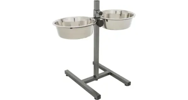 TRIXIE 24922 Psí bar / výška 50cm / 2x miska 2.8l/24cm (4011905249223)