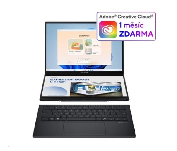 ASUS NTB Zenbook Duo (UX8406CA-OLED067X), Ultra 7 255H, 14" 3K, 32GB, 1TB SSD, Intel Arc, W11 Pro, Inkwell Gray EDF_2910126