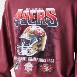 New Era Pánská mikina San Francisco 49ers NFL Washed Oversized Crew Neck Sweater Velikost: XL