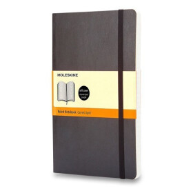 Zápisník Moleskine - měkké desky, S, linkovaný - černý