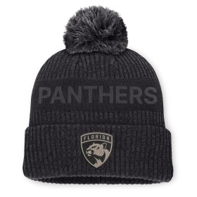 Fanatics Pánská zimní čepice Florida Panthers NHL Road Phantom Cuffed Knit with Pom