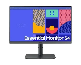 24" SAMSUNG Essential S4 (S432GC) černá / IPS / 1920x1080 / 16:9 / 4ms / 1000:1 / 250cd-m2 / HDMI + DP + VGA / Pivot (LS24C432GAUXEN)