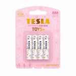 TESLA TOYS+ GIRL alkalická baterie AAA 4 ks / LR03 / mikrotužková / blister (11030421)