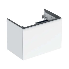 GEBERIT - Acanto Umyvadlová skříňka, 74x54x48 cm, 1 zásuvka, lesklá bílá 503.004.01.1