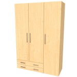 Nábytek Mikulík Skříň RIO 120-135 ROZMĚR: (š/v/h) 120 x 200 x 52 cm