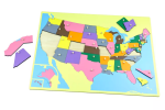 Moyo Montessori Moyo Montessori Puzzle - mapa USA - bez rámečku