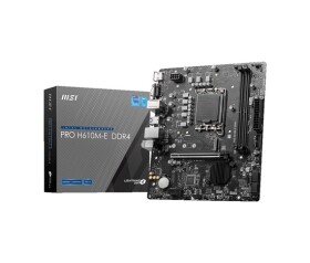 MSI MB Sc LGA1700 PRO H610M-E DDR4, Intel H610, 2xDDR4, 1xHDMI, 1xVGA, mATX EDF_2648493
