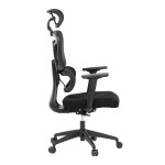 Kancelářská židle, synchronní mechanismus, černá síťovina, KA-Y358 BK