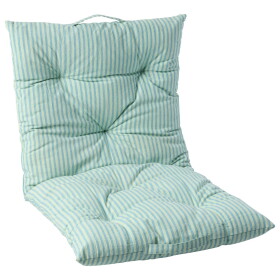 Ib Laursen Prošívaná matrace Linea Light Green Blue Stripes 50 × 100 cm, modrá barva, textil