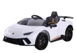 Mamido Dětské elektrické autíčko Lamborghini Huracan 4x4 bílé