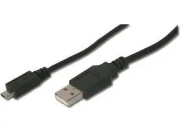 Digitus černá / USB kabel / USB A na Micro USB B / USB 2.0 (480 Mbit/s) / 1 m (AK-300127-010-S)