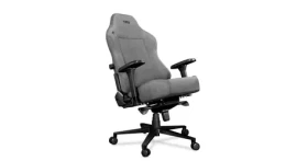 Yumisu 2054 Material šedá / Herní židle / látka / nastavitelná / pojízdná kolečka / nosnost 150 kg (Y-2054-LB-M)