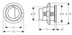 GEBERIT - Splachovací systémy Oddálené ovládání typ 10, pneumatické, pro 2 množství splachování, lesklý/matný chrom 116.057.KH.1