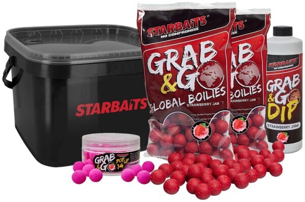 Starbaits Akční kbelík GG Global Strawberry Jam,Starbaits Akční kbelík GG Global Strawberry Jam