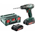 Metabo BS 18 / Aku Vrtací šroubovák / 18V / 2x2.0Ah / 10mm sklíčidlo / 1600 ot-min / 48 Nm (602207560)