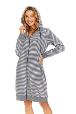 Dámský župan 5246 dark grey - Doctornap tmavě šedá M