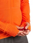 ICEBREAKER M 200 Realfleece Descender LS Zip Hoodie, Blaze velikost: M