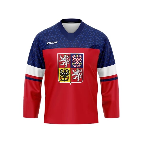 Dres české hokejové reprezentace 2026 CCM Fandres replica - červený Velikost: XXL