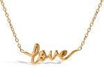 ELENYS Love – pozlacený náhrdelník 18K žluté zlato Délka náhrdelníku: 39+5 cm / max. 44 cm