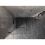 MEXEN/S - Lunar-B Duo sprchový kout dveře křídlové 85 x 85, transparent, grafit metal 832-085L-085P-95-00