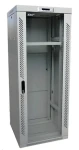 LEXI-Net 19" rozvaděč šedý / Stojanový rozvaděč / 27U / 600 x 600 mm / rozebíratelný / skleněné dveře (LS27U-60/60)
