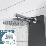 Eisl - Skleněný sprchový panel, antracit 60033 60033