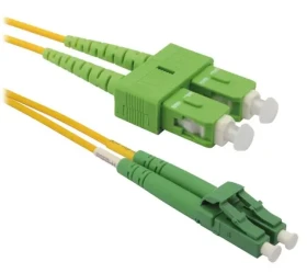 XtendLan FO patch LC/APC-SC/APC / Optický patch kabel / duplex / 9/125 / G.652d / LS0H / 10 m (FOP-LCASCA-D-10-9)