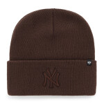 47 Brand Pánská zimní čepice New York Yankees MLB Haymaker ’47 CUFF KNIT Brown