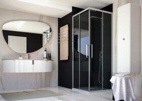 FORTE - Čtvercový sprchový kout ESSENCE A1FS 80x80 BEA12DXA1+BEA12SXA1
