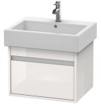 DURAVIT - Ketho Umyvadlová skříňka 41x55x44 cm, 1 zásuvka, lesklá bílá KT668602222