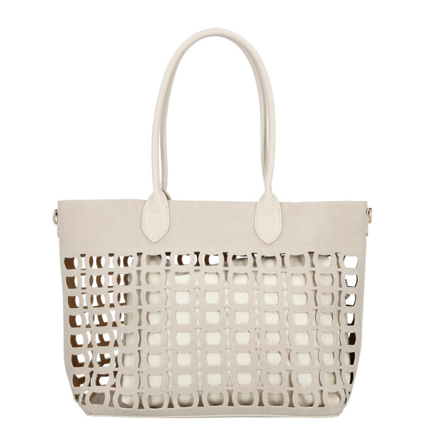 Moderní dámská kabelka na rameno Margita, béžová