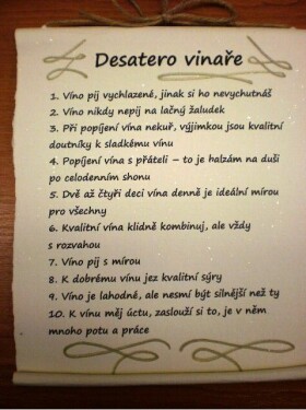 Bene Pergamen - desatero - Vinaře