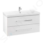 VILLEROY & BOCH - Avento Umyvadlová skříňka, 980x514x452 mm, 2 zásuvky, Crystal White A89200B4