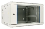 Extralink Rozvaděč nástěnný 6U 600x600 šedá / Rozvaděč / 19" / skleněné dveře / dvousekční / nosnost 30 kg (EX.12936)