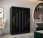 Šatní skříň Abi Y0 Barva korpusu: Dub artisan, Rozměry: 120 cm, Dveře: Černá