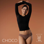 Dámské tanga Choco - Julimex čokoládová XL
