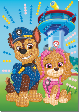 Diamantové malování přání s obálkou Tlapková patrola - Craft Creative