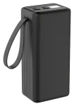PLATINET PMPB4065 černá / Powerbanka / 40 000 mAh / 65W PD / 2x USB-C + 2x USB-A / displej / LED svítilna (PLAPMPB4065)