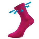 VOXX Ponožky sportovní bambusové BAERON fuxia 35-38 116373